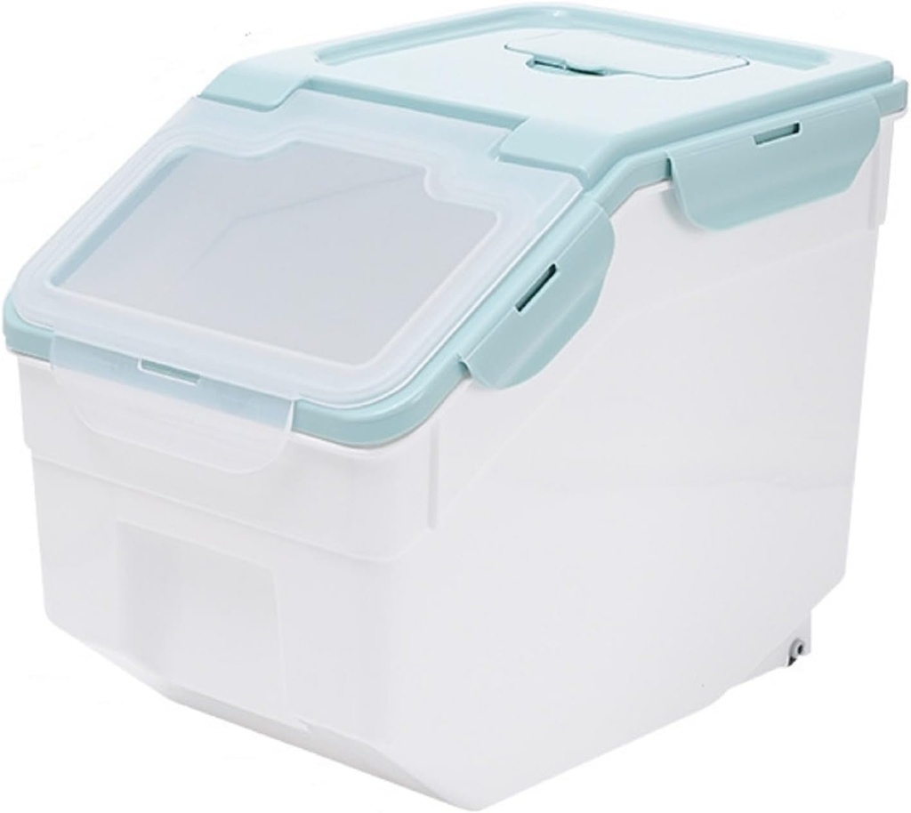 Plastic Storage Container, 10KG Cereal Dispenser, Ingredient Storage Bin, Rice Storage Containers, Airtight Dry Food Container Bin