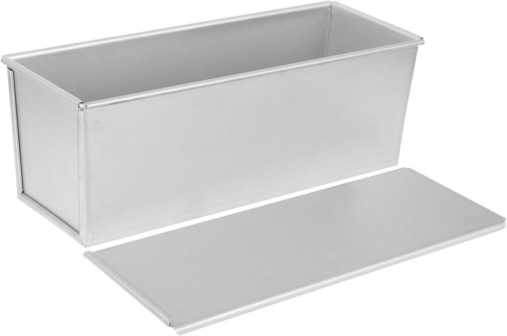 Yardwe Bread Tins for Baking Metal Loaf Mold Bread Box Loaf Lid Home Baking Tool