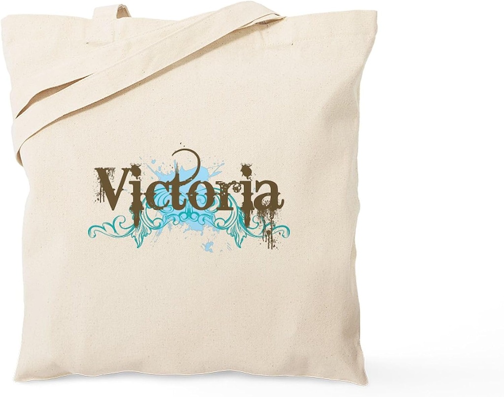 CafePress Victoria Tote Bag Reusable Natural Beige Canvas Shopping Bag