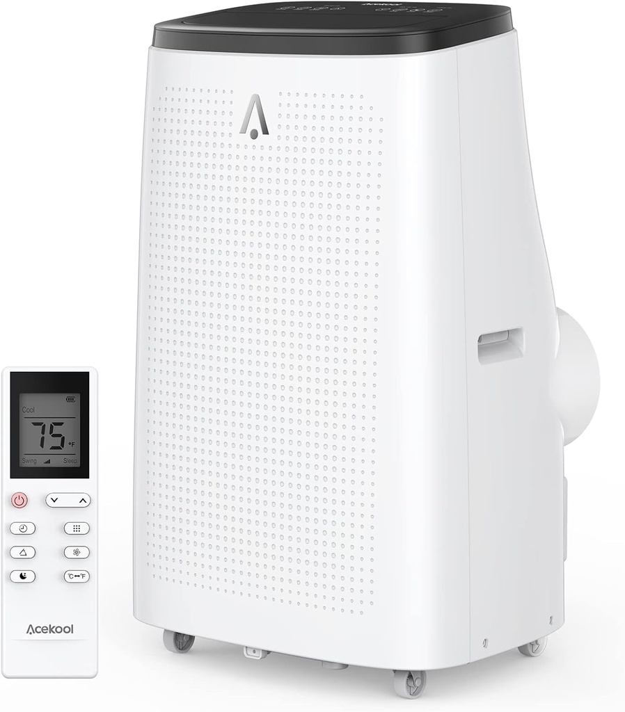 Acekool AC Unit Portable Air Conditioner 14,000 BTU, White