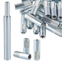 25 Pcs Drop in Anchors with 1 Pcs Hand Setting Tool, 1/2"-13 Female Thread Expansion Anchors for Concrete