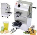 Sugarcane Juicer, Electric/Manual Dual-use Sugarcane Press, 800W Sugar Cane Juice Extractor Squeezer, with Three 304 Stainless Steel Rollers, 2.4in Inlet, 660LBS/H for Commercial and Home