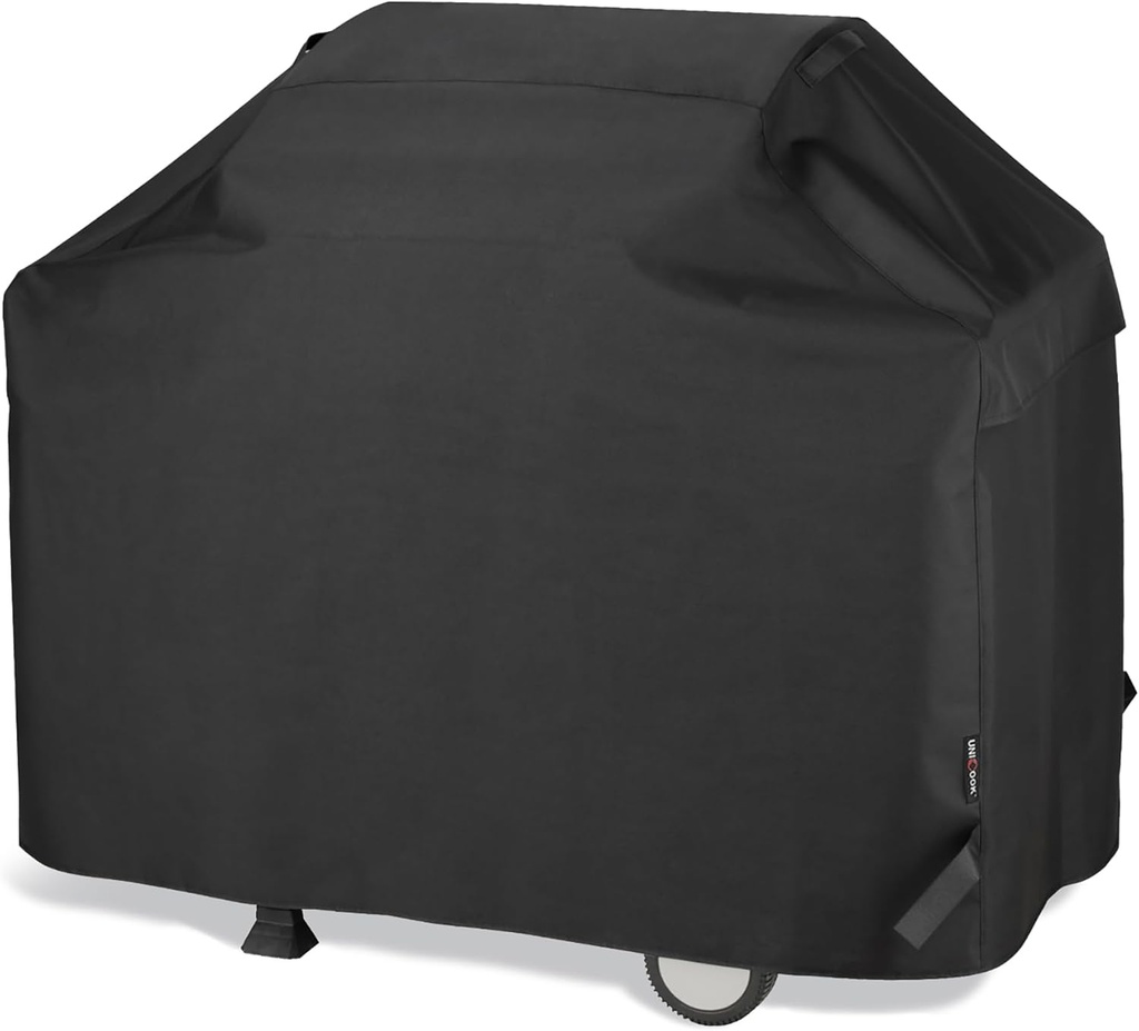 Unicook Grill Cover 55 Inch for Outdoor Grill, Heavy Duty, Waterproof, Fade Resistant, BBQ Cover with Handles/Straps/Air Vents, Compatible with Weber Charbroil Nexgrill Gas BBQs etc