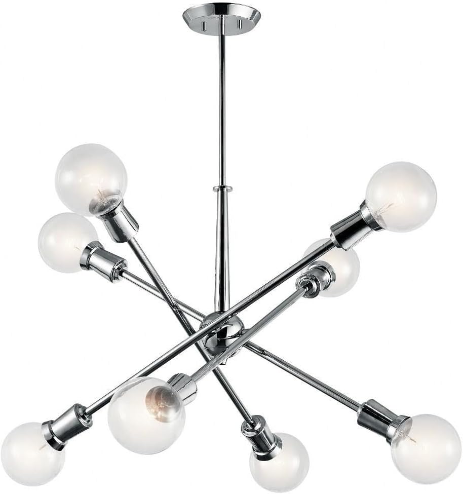 Kichler Armstrong 26" 8 Light Chandelier Chrome