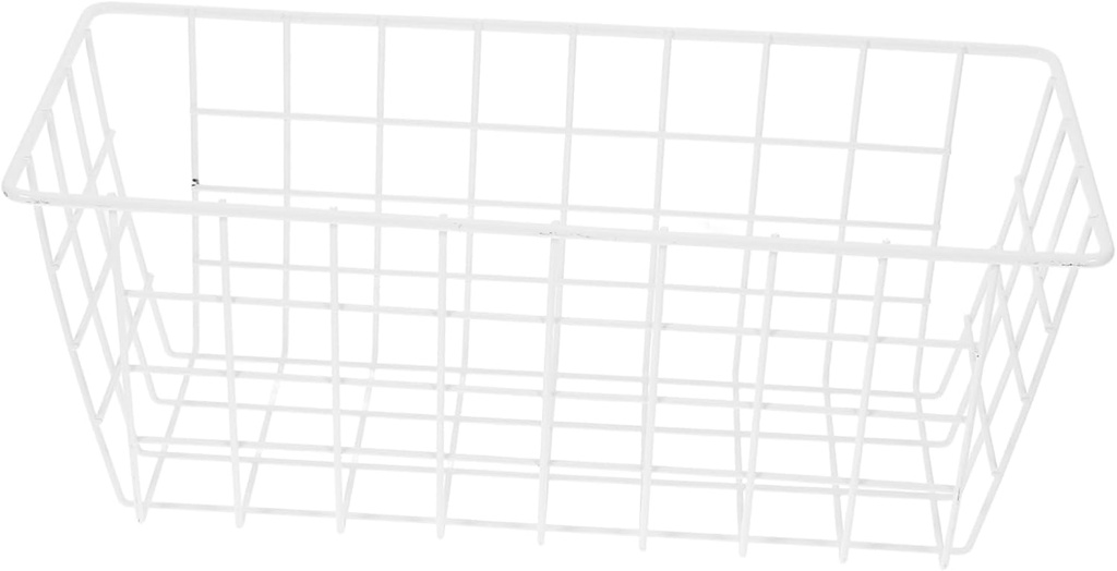 PRETYZOOM 2pcs Hanging Storage Basket Wire Basket for Multi-purpose Use Kitchen and Bathroom Design Easy to Install Space-saving Organizer