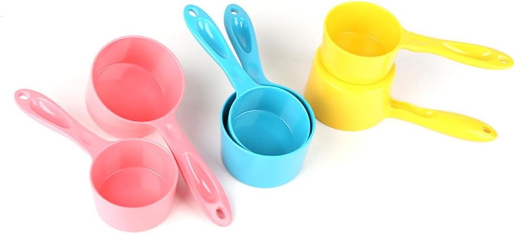 KICHOUSE Food Scoop with Long Handle Dishwasher Safe Feeder Tool for Dogs and Cats Vibrant Watermelon Red for Easy Food Dispensing from Bags