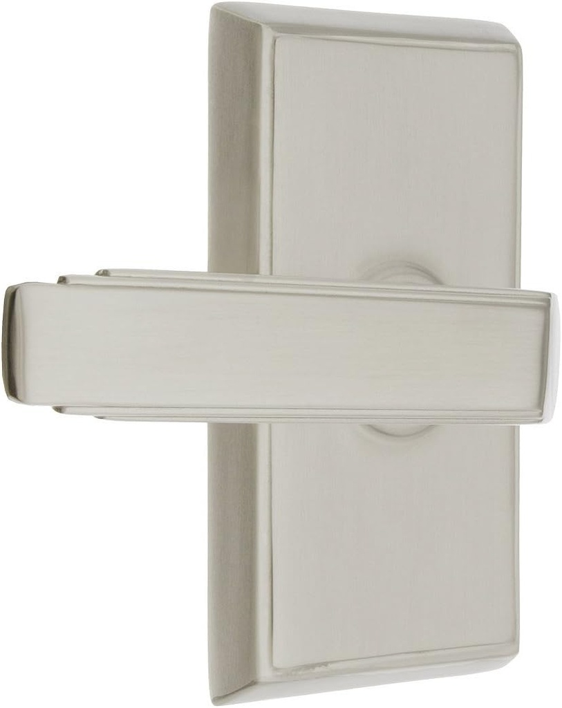 Providence Door Set with Milano Levers Right Hand Passage in Satin Nickel