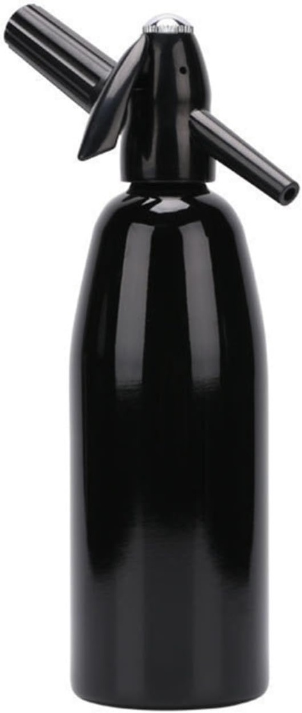 for Soda Water Machine Aluminum Sparkling Water Maker with Customizable Carbonation for Home Use Beverage Station Portable Design(Black)