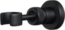 PHASAT Handheld Shower Head Holder Adjustable Solid Brass Handheld Shower Head Bracket Holder Wall Mount,Shower Wand Holder Matte Black,A13023B