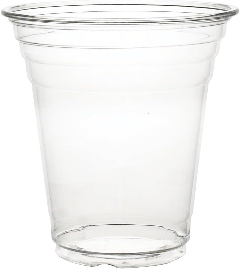 Party Essentials Disposable Clear Plastic Drinking Cups for Water, Wine, Juice, Iced Coffee and Cold Drinks, 14-Ounce, 100 Count