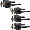 1pc Keyed Entry Door Lever & 3pc Privacy Door Levers
