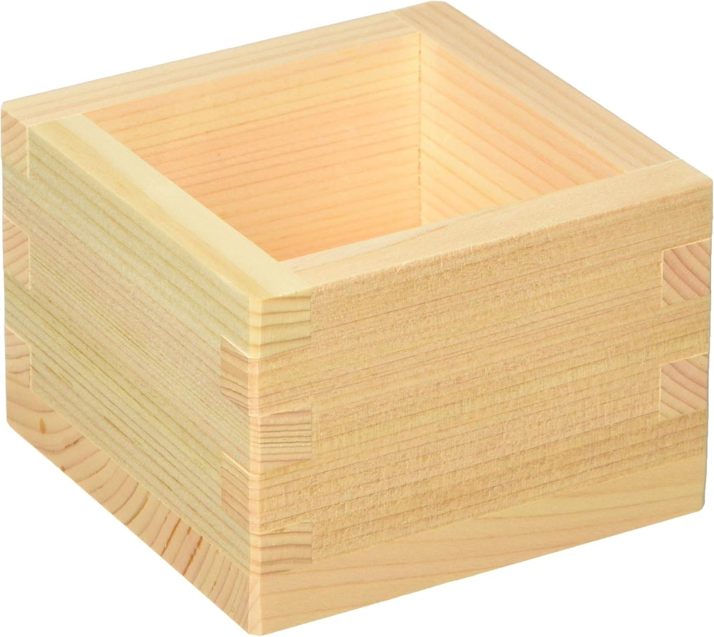 Miyanurushi Craft QKM19010 Wooden Masu, 1 Cup, Cypress Wood, Japan