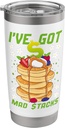 Funny Waffle Pancakes Waffle Maker Ive Got Mad Stacks Cash Stainless Steel Insulated Tumbler
