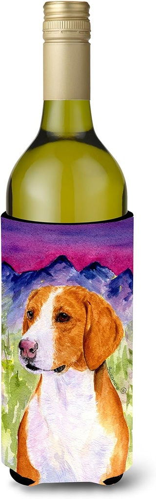 Caroline's Treasures SS1020LITERK Drever Wine Bottle Hugger Bottle Cooler Sleeve Hugger Machine Washable Collapsible Insulator Beverage Insulated Holder