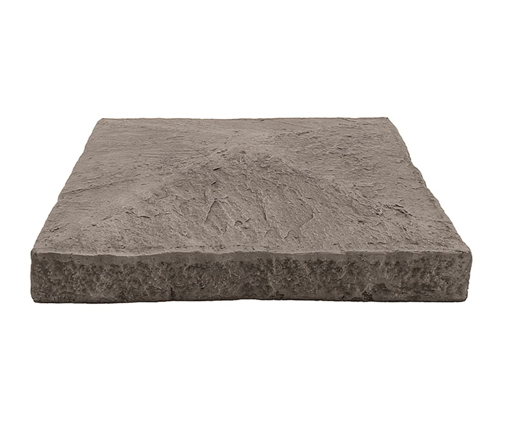 GenStone Faux Stacked Stone Peaked Pillar Cap 13.5" x 13.5" x 1.75" in Desert Sunrise Color for Do It Yourself Friendly Home Improvement Projects