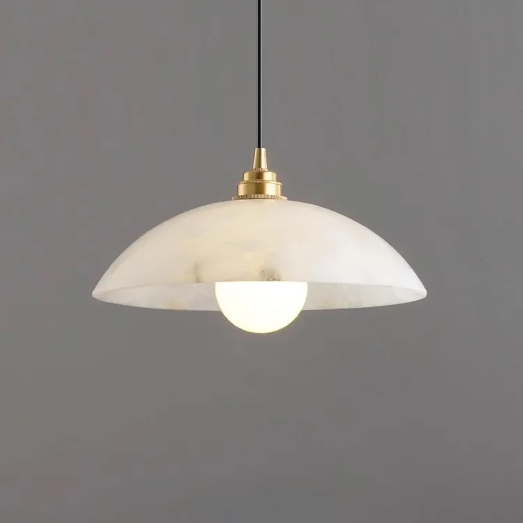 Natural Alabaster Pendant Lights Modern Marble Restaurant Pendant Light White Minimalism Dining Tables Luxurious Nordic Apartment Kitchen Hanging Lamps