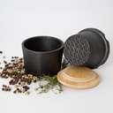 Lehman's Cast Iron Spice Grinder 3-Piece Set, Heavy Duty Manual Spice Mill for Fresh Herbs Salt Pepper and More, Durable Easy-to-Use Kitchen Tool