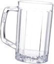 Acrylic Beer Mug Cup with Handle Reusable Drinkware for Home Bar for Beer Juice and Water Barware for Parties and Everyday Use