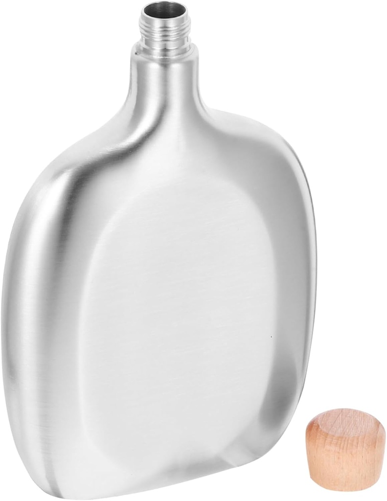 Stainless Steel Insulated Hip Flask Portable Liquor Flask for Outdoor Camping Travel and Adventures Chic Design Polished Resistant and