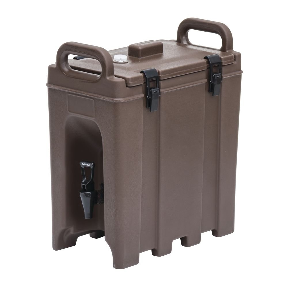 Carlisle FoodService Products CFS LD250N01 Cateraide Insulated Beverage Server/Dispenser, 2.5 Gallon, Brown
