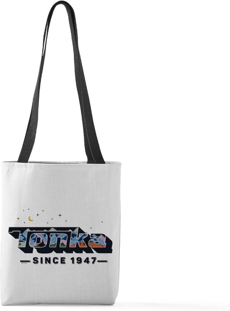 CafePress Tonka Since 1947 Stars Small Tote Bag 13"x13" Reusable Grocery Shopping Sling Tote Bag