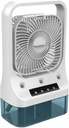 Portable Fan Air Conditioners USB Electric Fan LED Night Light Water Misting Fan Air Humidifier 3 Speed for Office