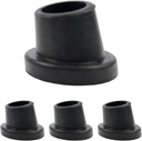 Wealrit 4 Pack Replacement Feet for Shower Chair 1" I.D Slope Rubber Feet Replacement Non Slip Shower Seat Rubber Tips Tub Transfer Bench Suction Cup Feet(Black)