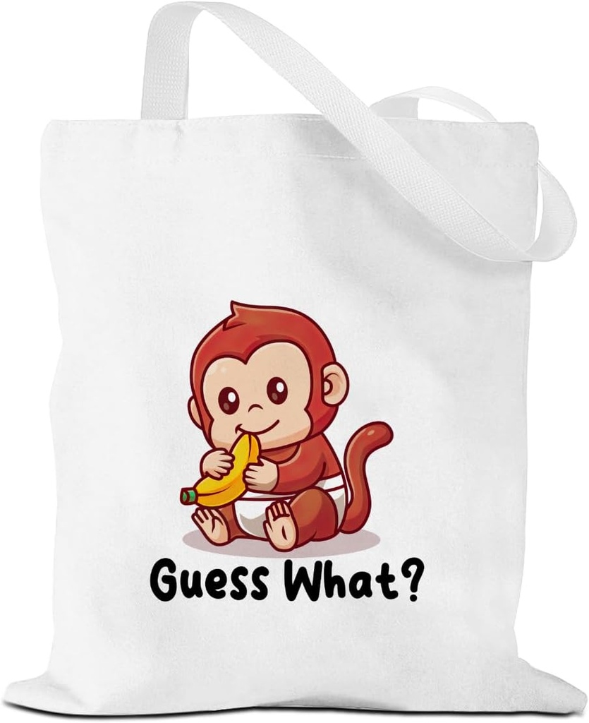 VICBOU Cute Horse Pig Fox Zebra Monkey Capybara Rat Canvas Tote Bag Reusable Grocery Bags for Birthday Christmas