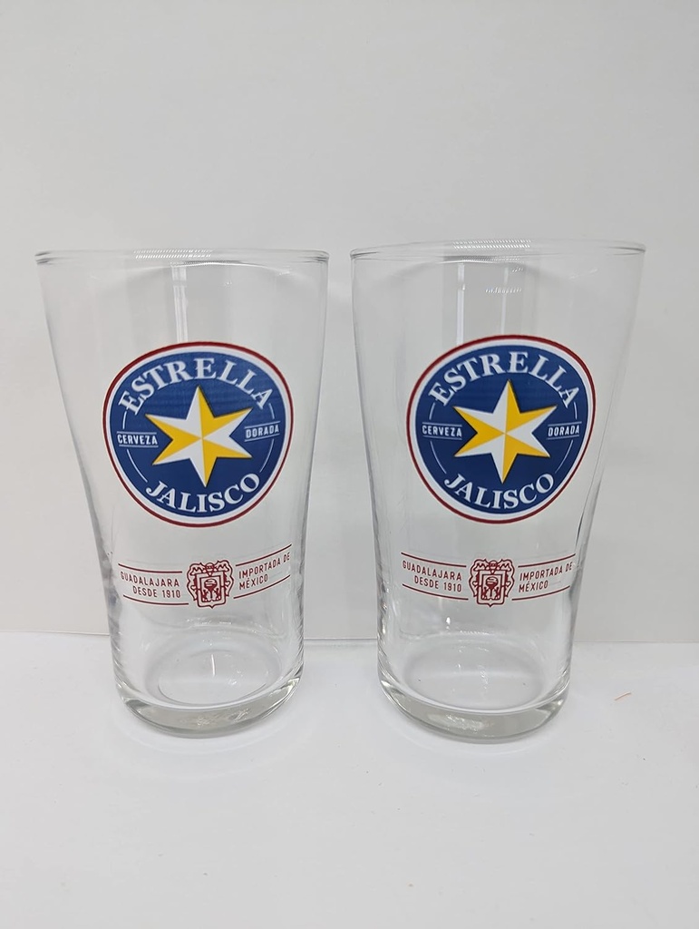 Inbev Estrella Jalisco Signature Pint Glass - Set of 2