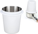 flexman Stainless Steel Espresso Dosing Cup, 58MM, Convenience Clean, Espresso Coffee Accessory Suitable for Milk Tea Shops, Home, Coffee Shops. (White)