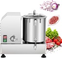 6/9/15L Large Capacity Vegetable Chopper, Commercial Food Processor Multi-Function Automatic Shredder for Chopping Potatoes, Onions, Fruits, Meat, Cheese (6l)