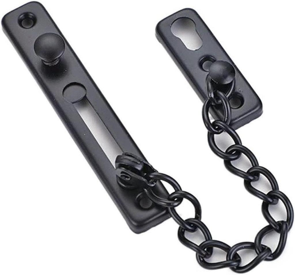 INLIMA Door Chain Lock Stainless Steel Anti-Theft Door Chain Bedroom Security Door Lever Lock Hotel Door Lock with Screw Buckle Safety Door Bolt