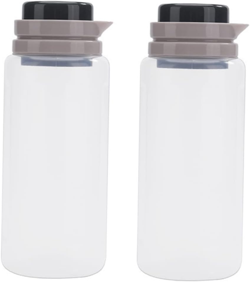 2pcs Airtight Storage Containers for Dry Food Transparent Canisters with Measurement Scale for Pasta Rice and Snacks Kitchen Organization