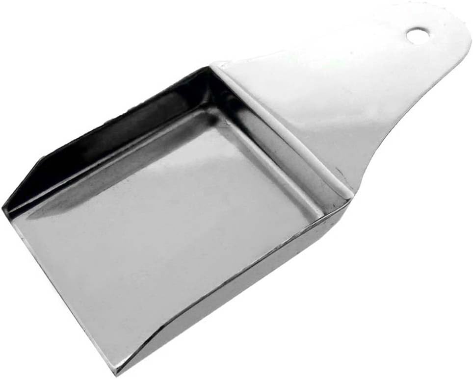 (2 Pack) Mini Shovel | 1.75" (4.4 cm) X 1" (2.5 cm) Shovel Size | Flat Handle for Ergonomic Grip | Stainless Steel | Perfect for Precision Sorting & Handling