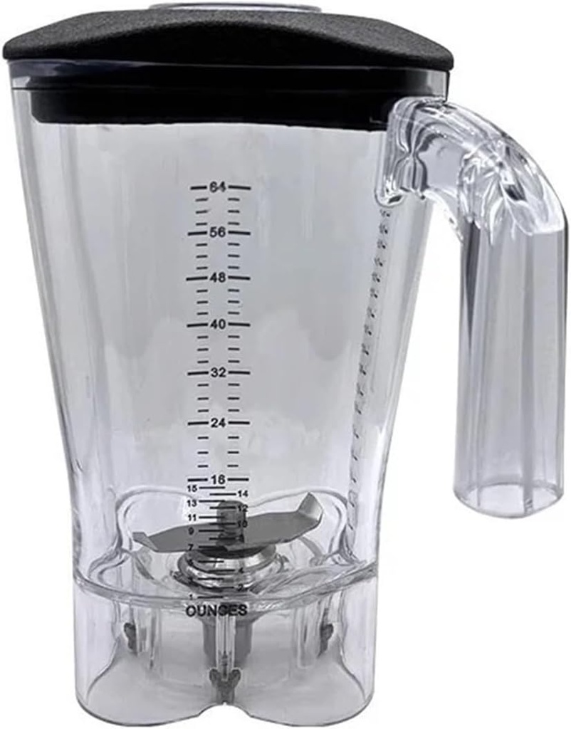 Sand Ice Machine Wall Breaking Machine Mixing Cup, Compatible for Hamilton Beach HBH550/HBH650/HBH850 Mixer Sand Ice Machine Special Upper Cup (64OZ Cup Body+lid+Blade)