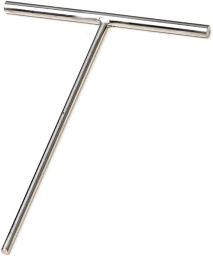 1 Piece Pancake Maker Stick Crepe Maker Batter Spreader Pancake Griddle Stainless Steel Crepe Stick Spreader T Shape Crepe Maker Pancake Batter Spreader for Home and Kitchen(Silver, S)