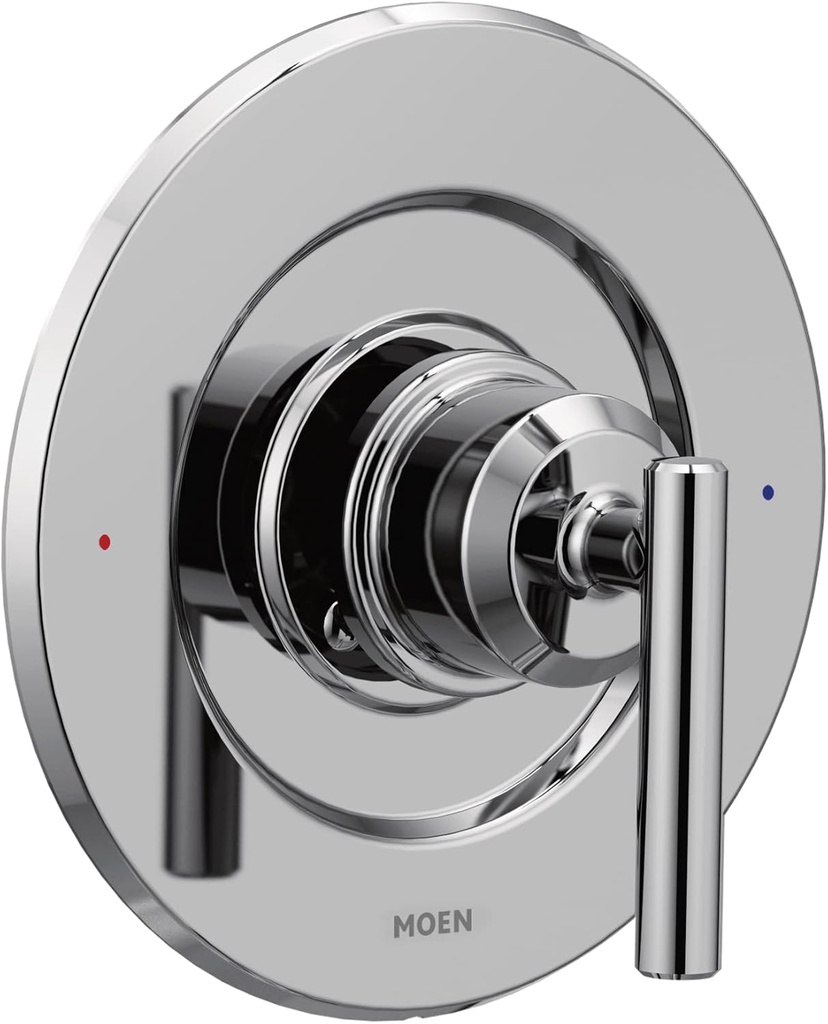Moen Gibson Chrome Posi-Temp Pressure-Balancing Modern Valve Handle Only Trim, Valve Required, T2901