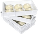 Large Pizza Dough Proofing Box, Commercial Stackable Proofing Dough Container Trays, Pack of 4