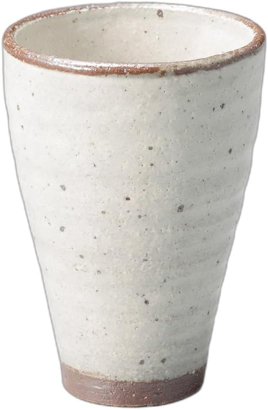 セトモノホンポ(Setomonohonpo) Red Soil & Yellow Powder Pilsner [ 3.5 x 5.0 inches (8.8 x 12.6 cm) ] | Free Cup |