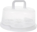 Unomor Portable Cupcake Carrier Transparent Cake Packing Box with Handle for Desserts Muffins Tarts for Bakeries Parties Home Use