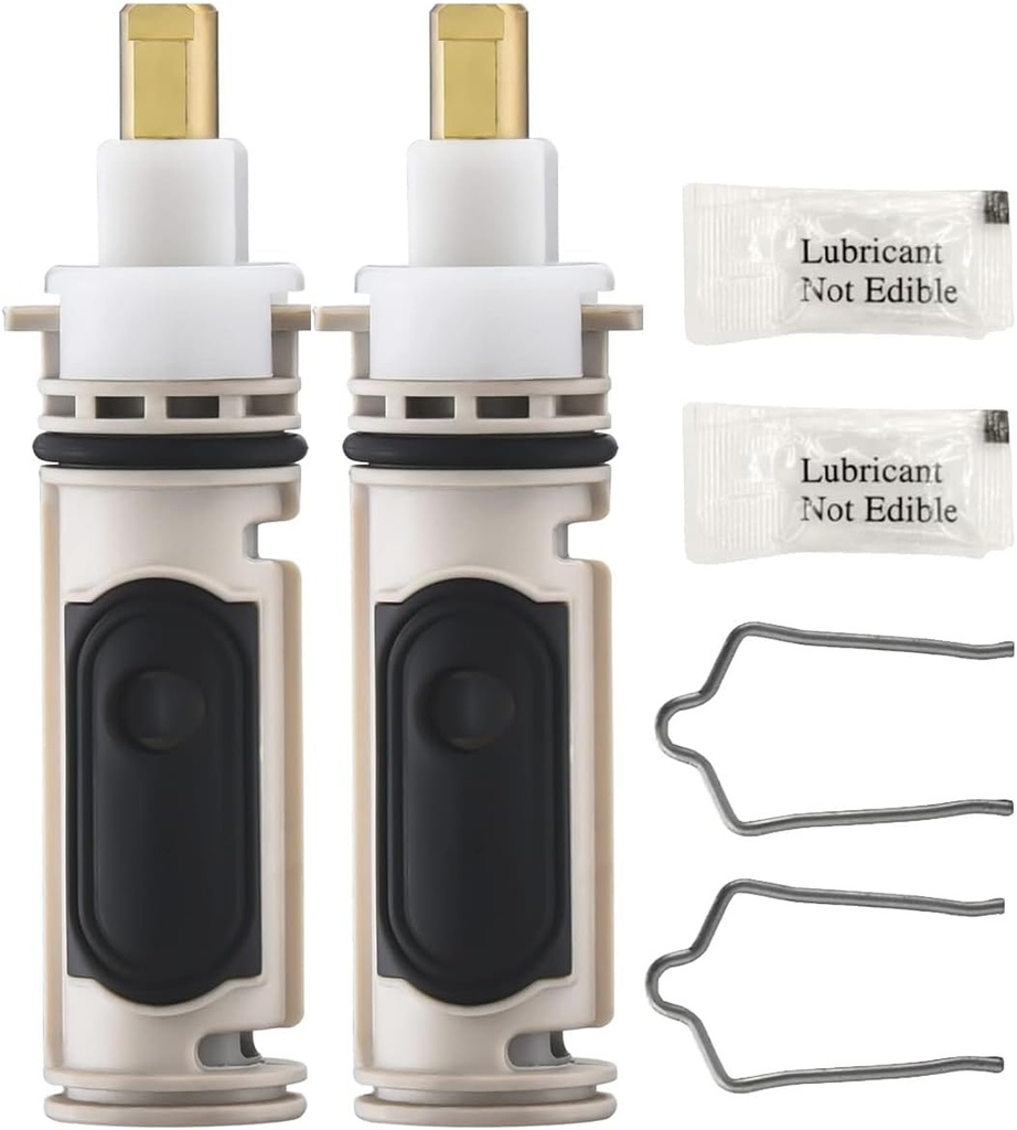 1222 Replacement Cartridge for Moen, （Set of 2）Compatible with Moen One Hanlde Posi Temp Faucet, Bathtub Shower Valve Parts