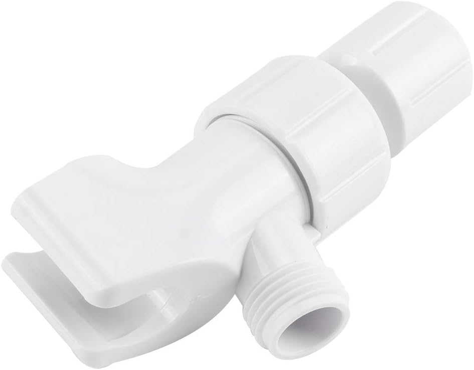 TOPINCN Universal Shower Holder Adjustable Handheld Shower Bracket Adapter Shower Diverter White Bathroom Accessory
