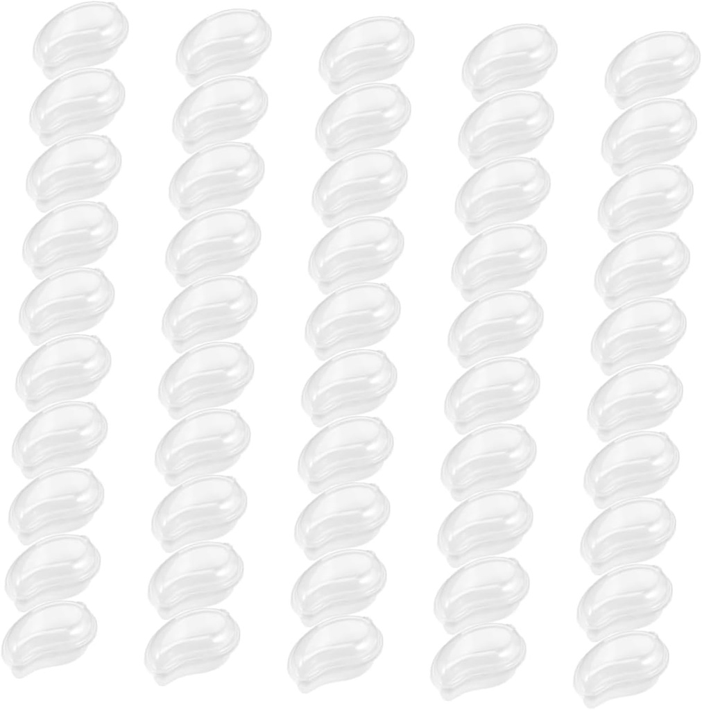 Alipis 50pcs Mango-shaped Cake Boxes Window Airtight Food Storage Container for Fruits Desserts and for Parties To-go Orders and Food Services