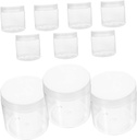 10pcs Airtight Candy Jars Lids Food Storage Containers Round Organizers for Kitchen Tea Cookies Candy Containers