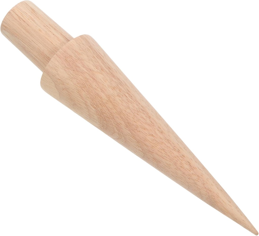 Mikinona Cone Shape Ice Cream Roller Mold Wooden Krumkake Maker for Diy Ice Cream Cones Reusable Pastry Tool for Home Dessert Shops Easy to Clean