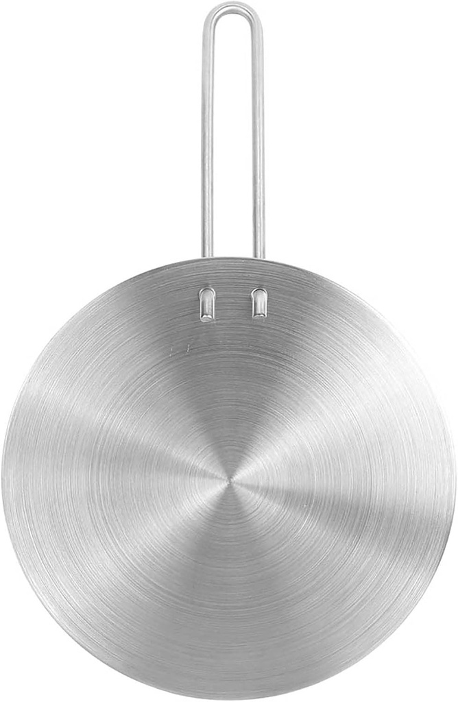 Stainless Steel Heat Diffuser Plate, Conducts Heat Quickly and Evenly, Suitable for Iron Pan, Ceramic Pot, Induction, Gas, Electric Cooker (20cm)