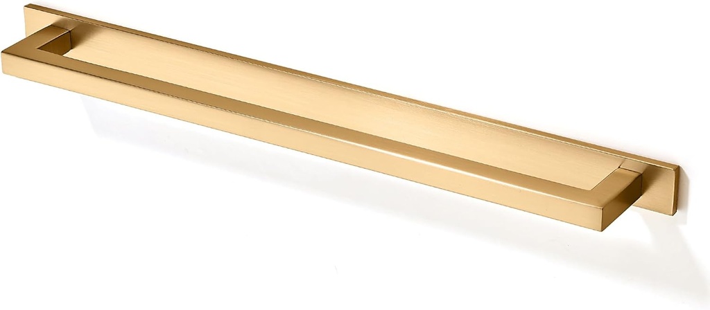 TUNNY 5 Pack Square Solid Cabinet Handles-7.5"/192mm Screw Spacing Brushed Champagne Gold Furniture Hardware Handles for Kitchen Cabinets Bedroom Dresser Wardrobe Cabinet Pulls