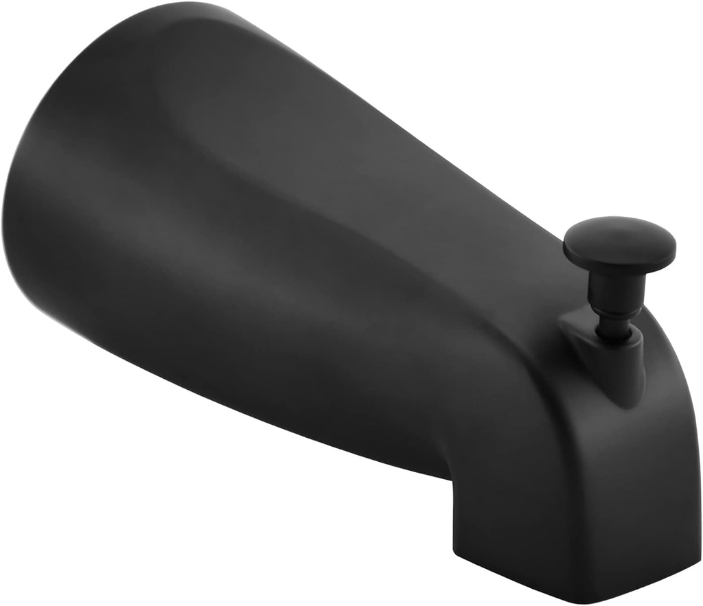 Esnbia 5.3" Slip-On Bathtub Spout, Matte Black