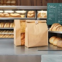 25pcs Kraft Paper Bread Bags For Homemade, Large bakery Sourdough Bread bags with window, Eco Friendly Bread Packaging Storage Bags for Food