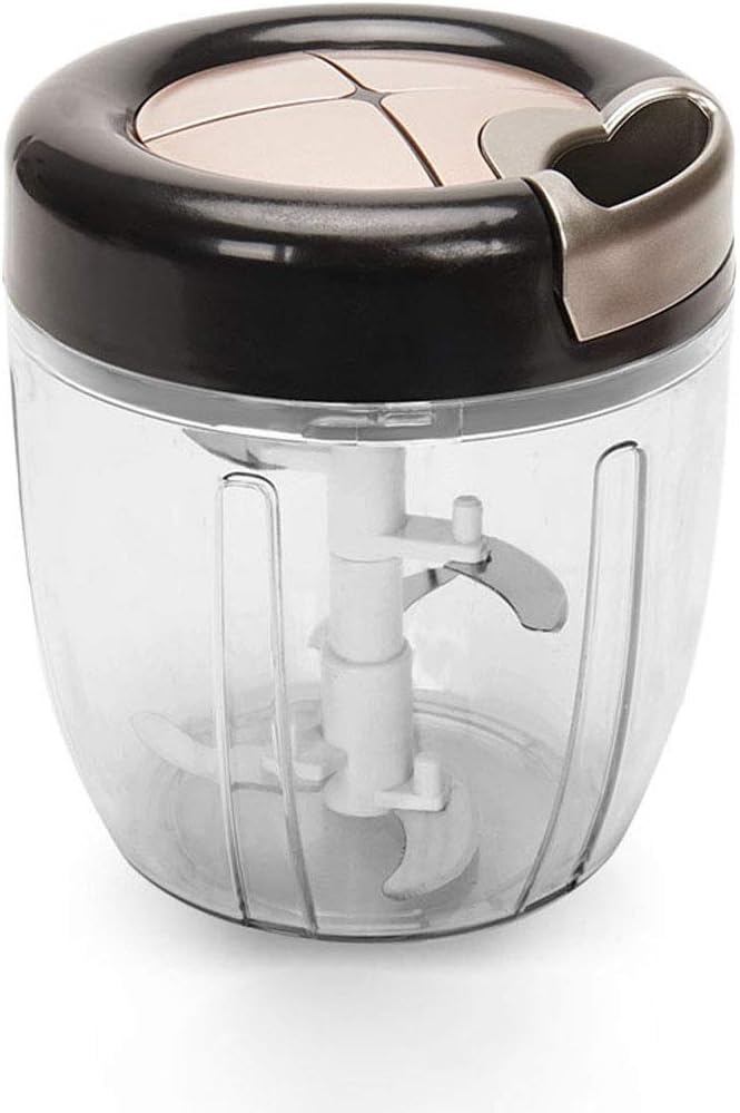 Vegetable Chopper Kitchen Vegetable Slicer Spiralizer Slicer Dicer ，Rotary Cheese Grater,Vegetable Slicer,Hand Chopper Manual Food-Processor Pull String to Slice Vegetables, Onions, Garlic, in Seconds